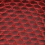 Red lizard leather
