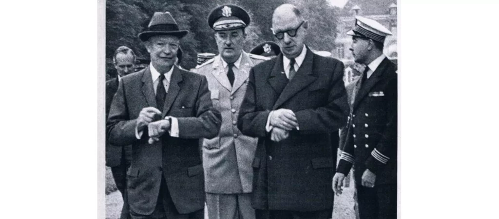 photo du président De Gaule et de Eisenhower