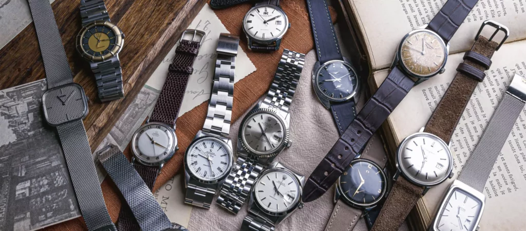 sélection de montres habillées vintage